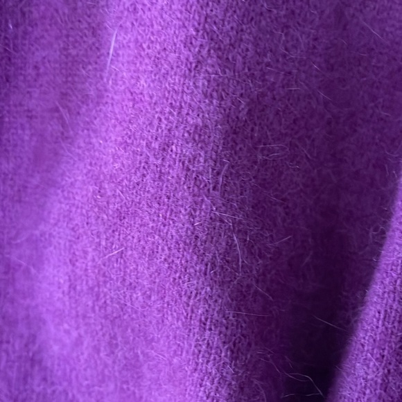 Sarah Spencer Magenta Angora Shawl Collar Sweater Women’s Size 2X - Picture 6 of 8